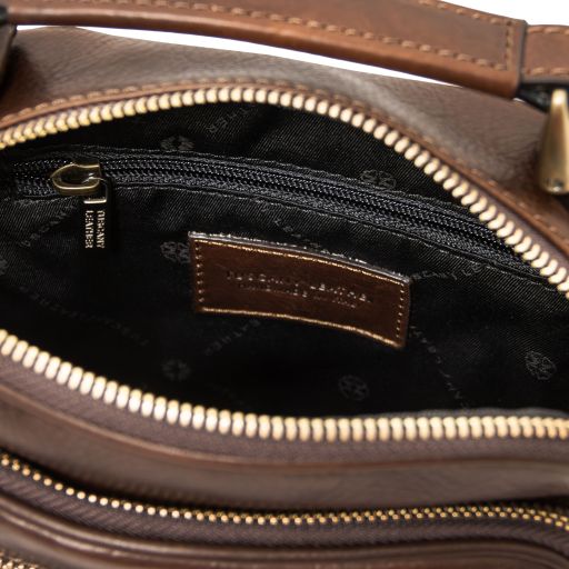 paul-leather-crossbody-bag-tl142457 - Tummanruskea - kuva 4