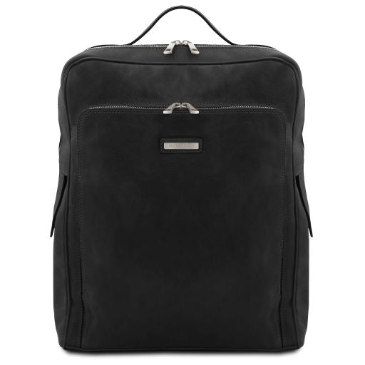 bangkok-leather-laptop-backpack-large-size-tl142336 - Musta