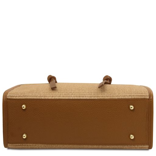 frame-raffia-shoulder-bag-tl142566 - Konjakki - kuva 4