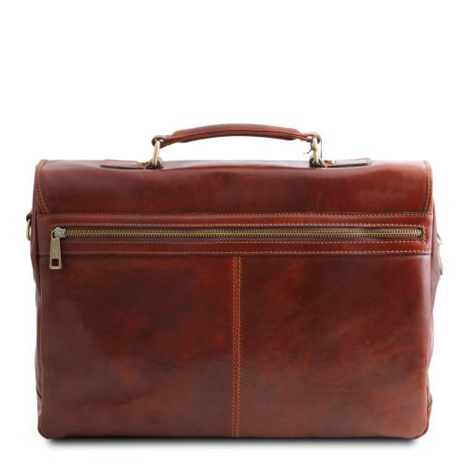 mantova-leather-multi-compartment-briefcase-with-flap-tl142068 - Luonnonväri - kuva 5