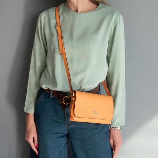 biscuit-soft-leather-shoulder-bag-tl142582 - Limenvihreä - kuva 6