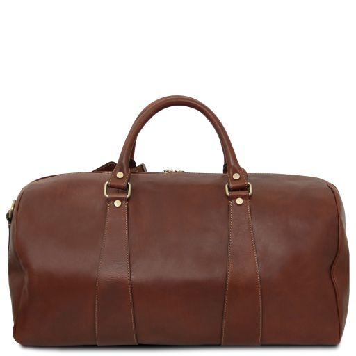 tl-voyager-travel-leather-duffle-bag-large-size-tl141794 - Ruskea - kuva 6
