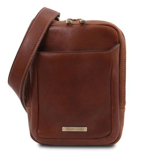 mark-leather-crossbody-bag-tl142428 - Ruskea