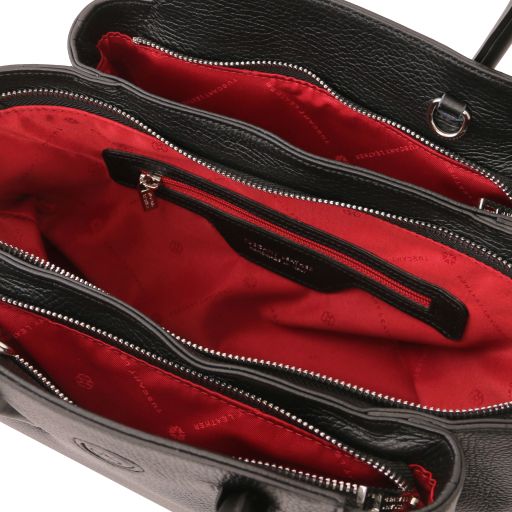 tulipan-leather-handbag-tl141727 - Musta - kuva 5