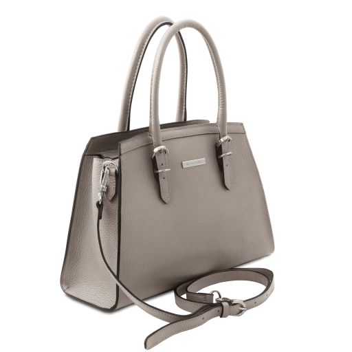 tl-bag-leather-handbag-tl142147 - Light grey - kuva 2