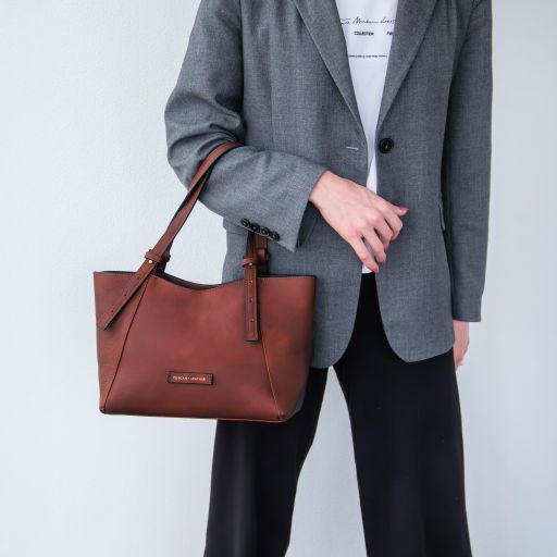 libra-leather-shoulder-bag-tl142562 - Ruskea - kuva 8