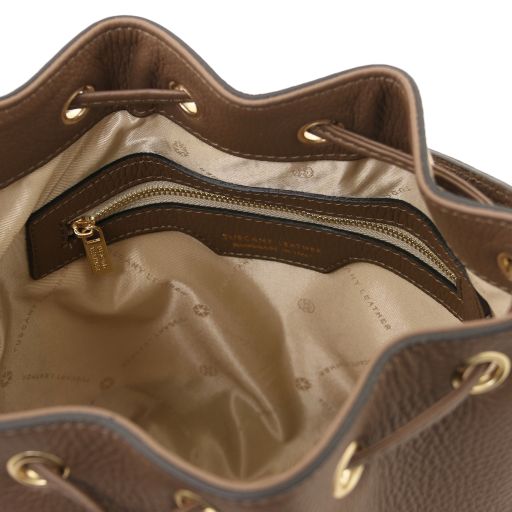 tl-bag-leather-bucket-bag-tl142146 - Dark Taupe - kuva 5