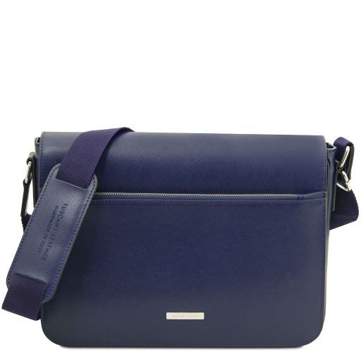 messenger-saffiano-leather-messenger-bag-tl142549 - Tummansininen