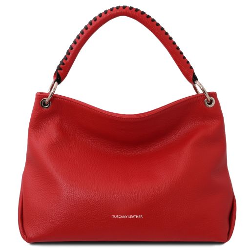 tl-bag-soft-leather-shoulder-bag-tl142087 - Lipstick Red