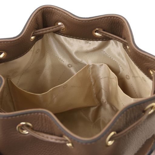 tl-bag-leather-bucket-bag-tl142146 - Dark Taupe - kuva 6
