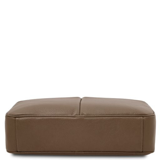 treviso-leather-laptop-briefcase-tl142546 - Dark Taupe - kuva 4