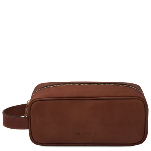 harvey-leather-toiletry-bag-tl142626 - Ruskea