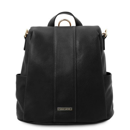 tl-bag-soft-leather-backpack-tl142138 - Musta
