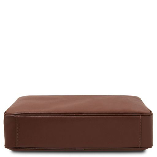 torino-saffiano-leather-laptop-briefcase-tl142551 - Coffee - kuva 4