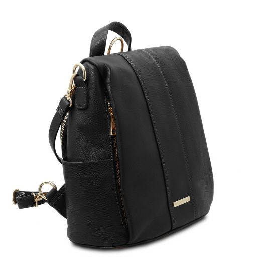 tl-bag-soft-leather-backpack-tl142138 - Musta - kuva 2