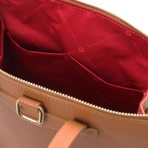 tl-bag-leather-backpack-for-women-tl142211 - Konjakki - kuva 6