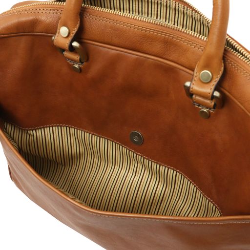 pisa-leather-laptop-briefcase-with-front-pocket-tl142427 - Ruskea - kuva 6
