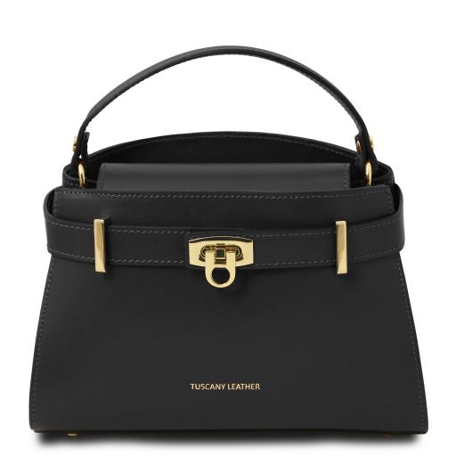 maisy-leather-tote-tl142459 - Musta