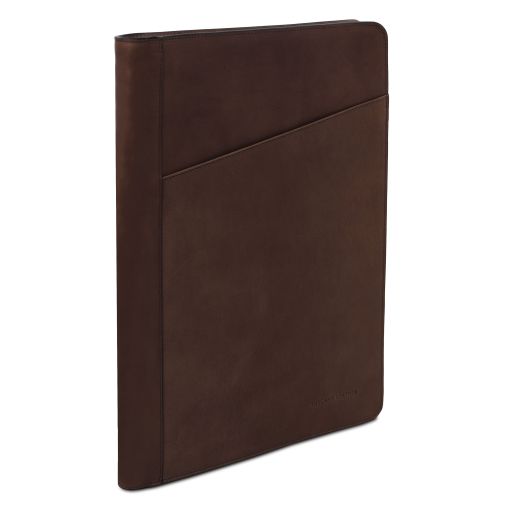 augusto-leather-document-case-with-ring-binder-tl142555 - Tummanruskea - kuva 2