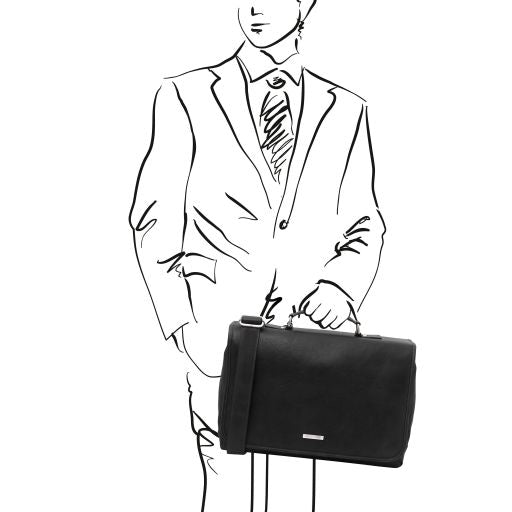 mantova-leather-multi-compartment-briefcase-with-flap-tl142068 - Musta - kuva 3