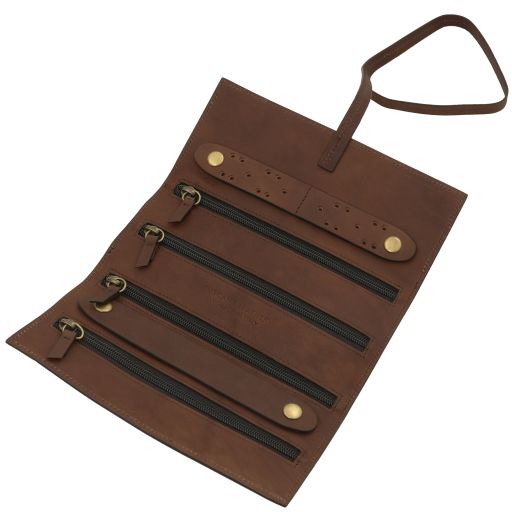 leather-jewellery-case-tl142625 - Tummanruskea - kuva 4