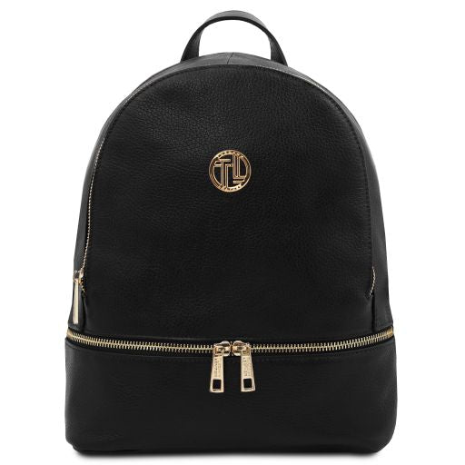tl-bag-soft-leather-backpack-tl142280 - Musta