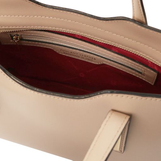olimpia-leather-tote-small-size-tl141521 - Light Taupe - kuva 4