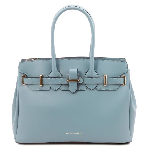 tl-bag-leather-handbag-tl142174 - Vaaleansininen