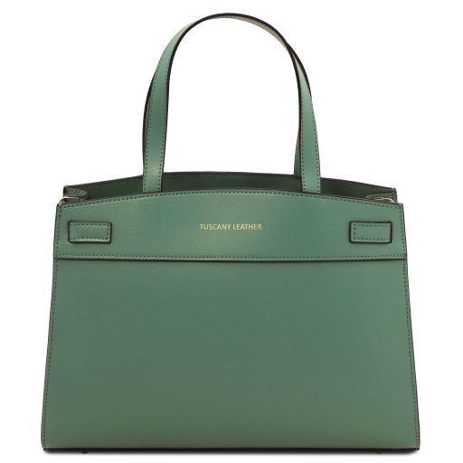musa-leather-handbag-tl142560 - Mint Green