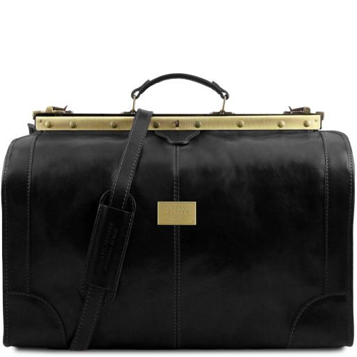 madrid-gladstone-leather-bag-large-size-tl1022 - Musta