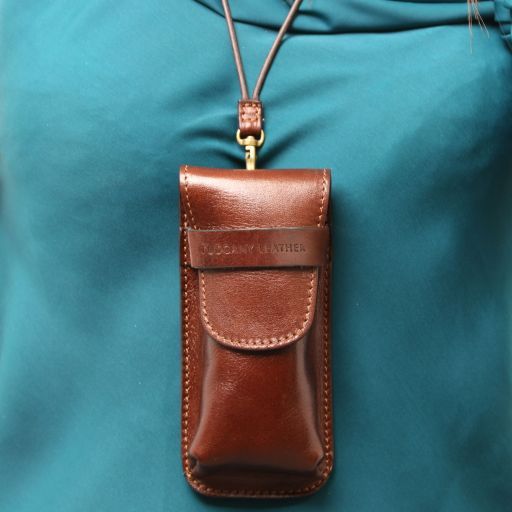 exclusive-leather-crossbody-case-for-glasses-tl141282 - Tummanruskea - kuva 8